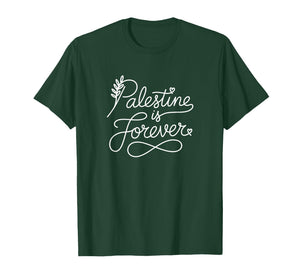 Palestine is Forever - Palestinian Patriotic Heart Line Art T-Shirt