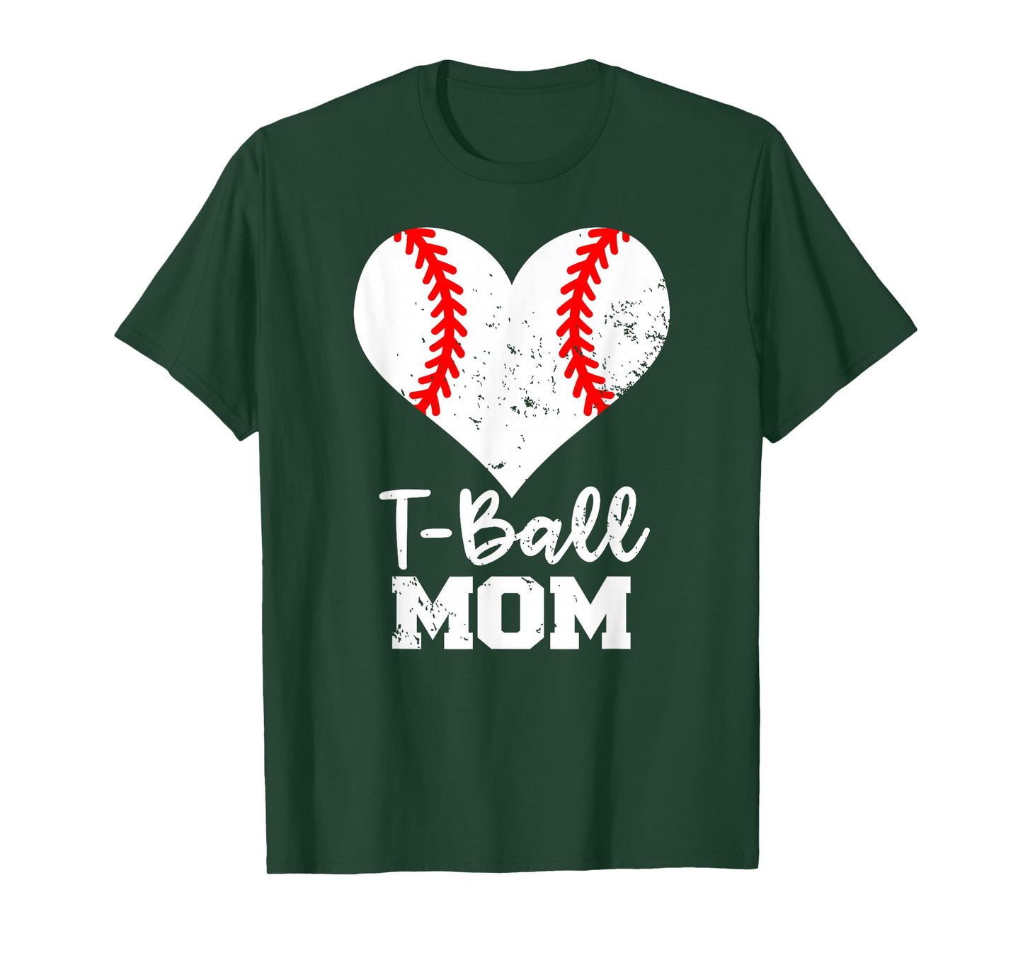 T-Ball Mom Heart Funny Tee Ball Mom T-Shirt