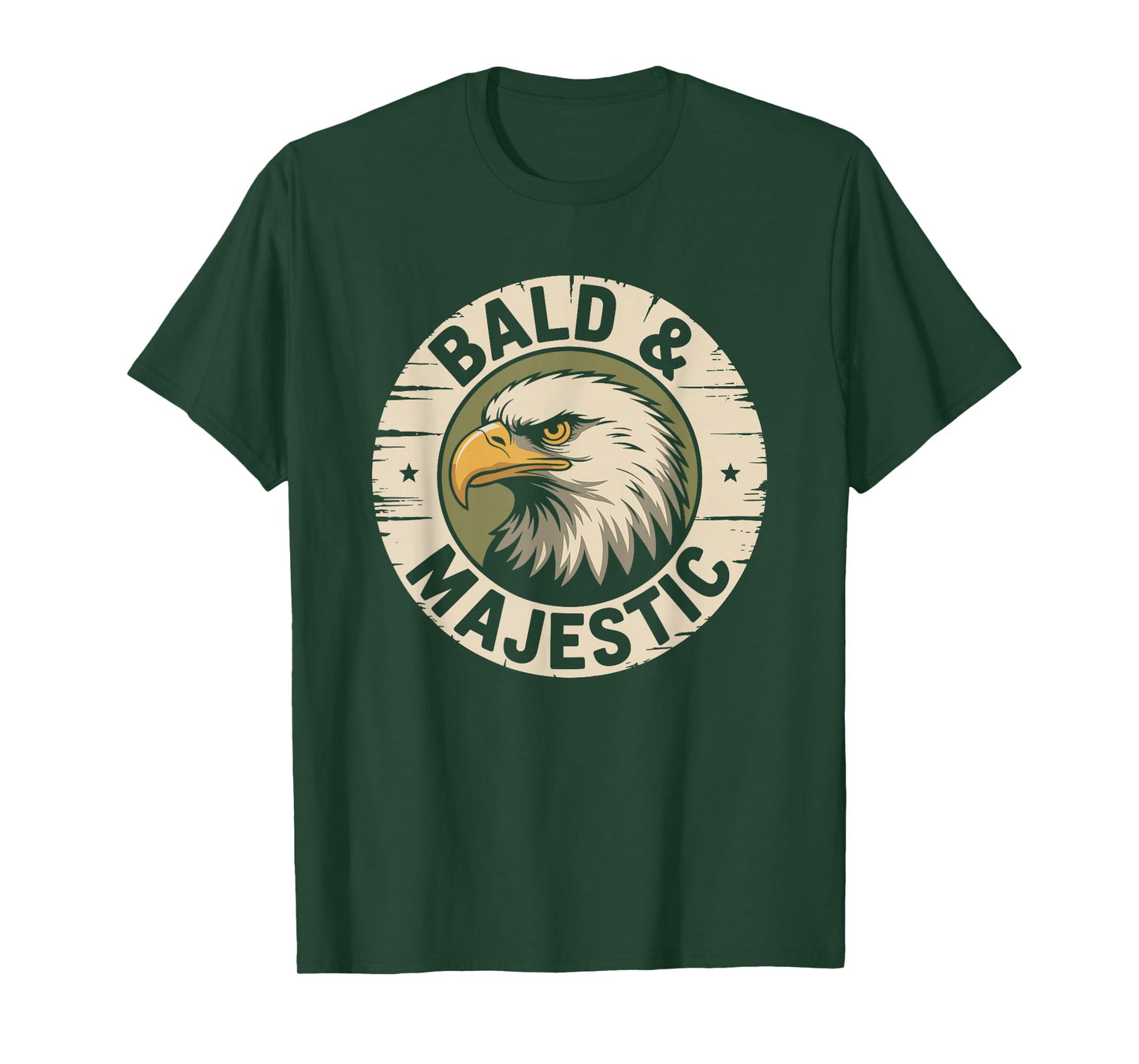 Bald and Majestic, Hairless Baldness and Balding Man T-Shirt
