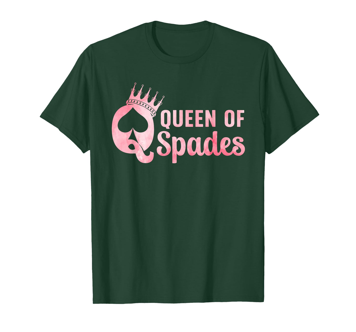 Queen of Spades Design for Women Girl Card Game Spades Lover T-Shirt