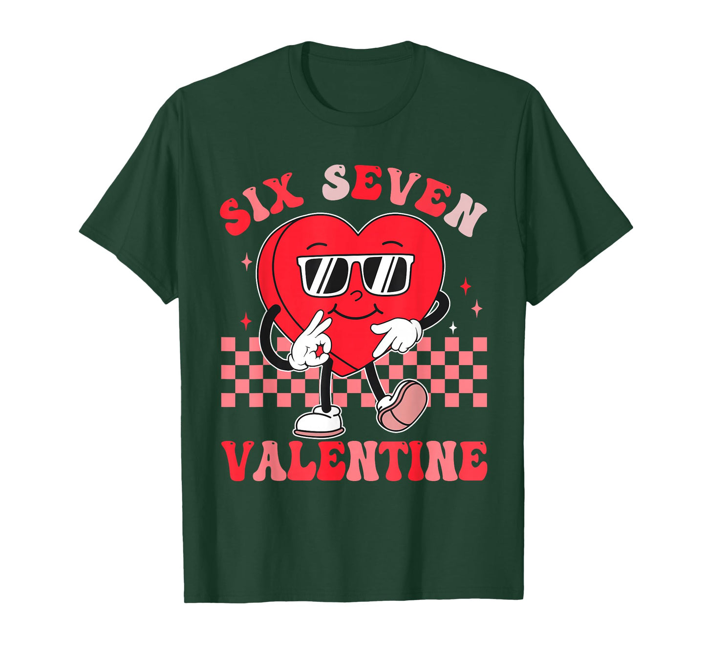 Six Seven 67 Meme Cool Valentine’s for Teens Boys Girls Kids T-Shirt