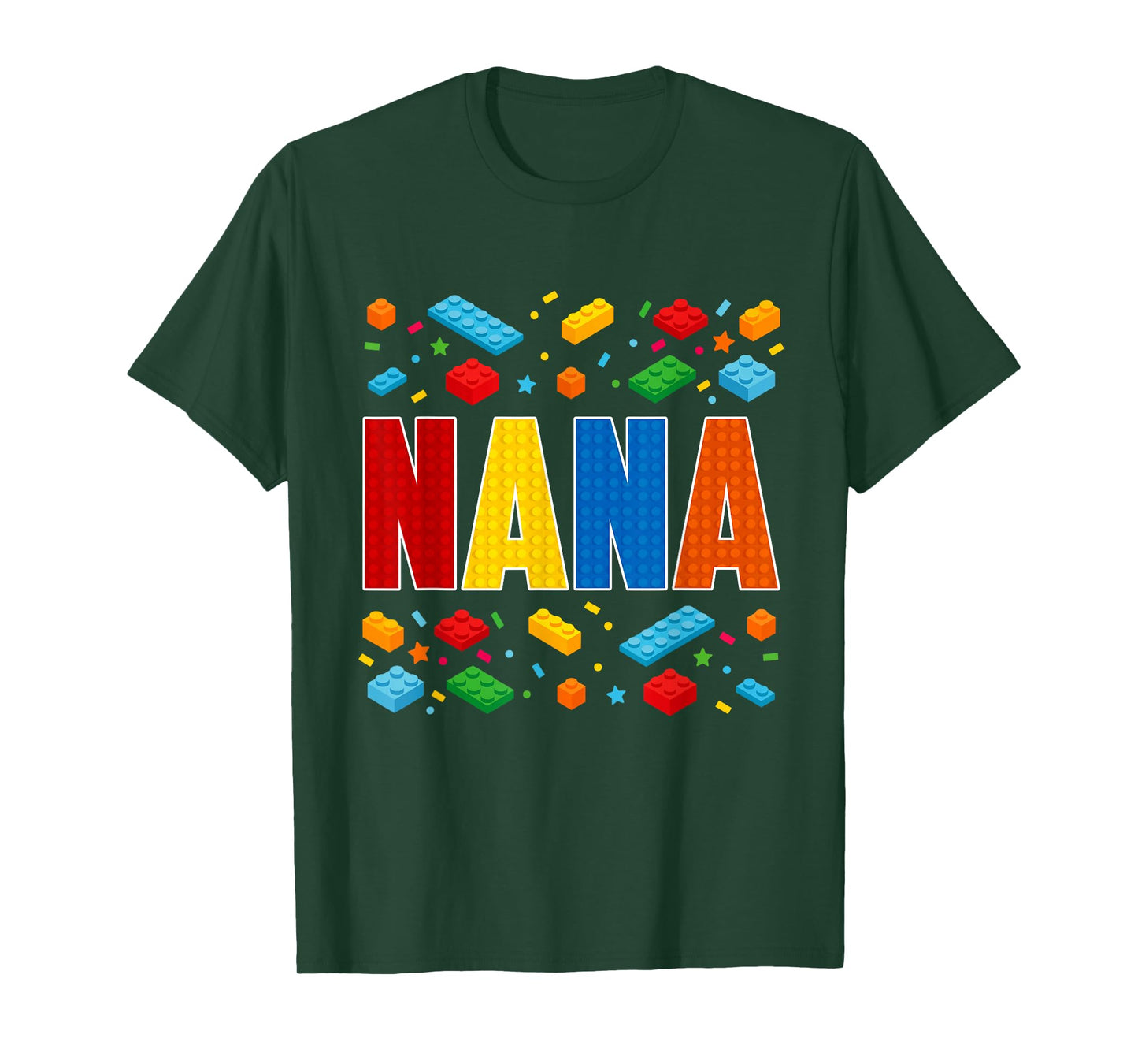 Nana - Brick Builder Block Building Grandma T-Shirt