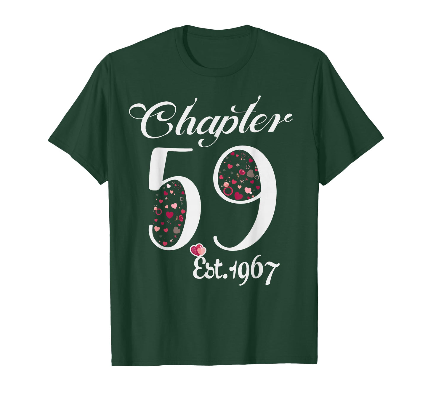 Chapter 59 EST 1967 Happy 59Th Birthday Girl Gift for Her T-Shirt