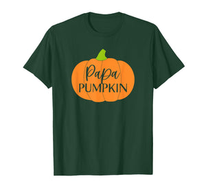 Fall Halloween Thanksgiving Papa Pumpkin Soon to Be Dad T-Shirt