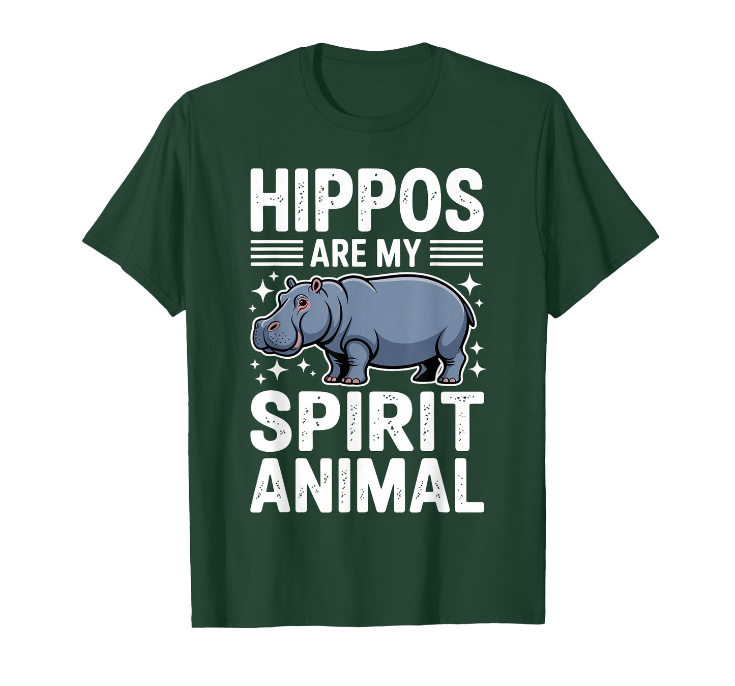 Funny Hippo Art for Men Women Kids Hippopotamus Hippo Lover T-Shirt