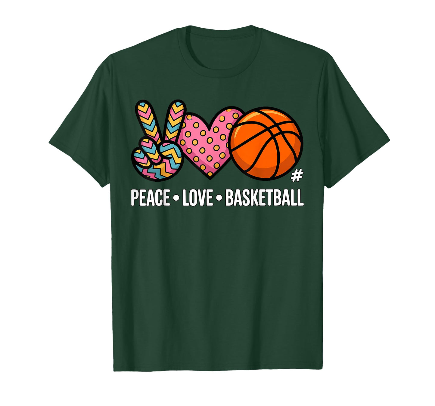 Peace Love Basketball T-Shirt