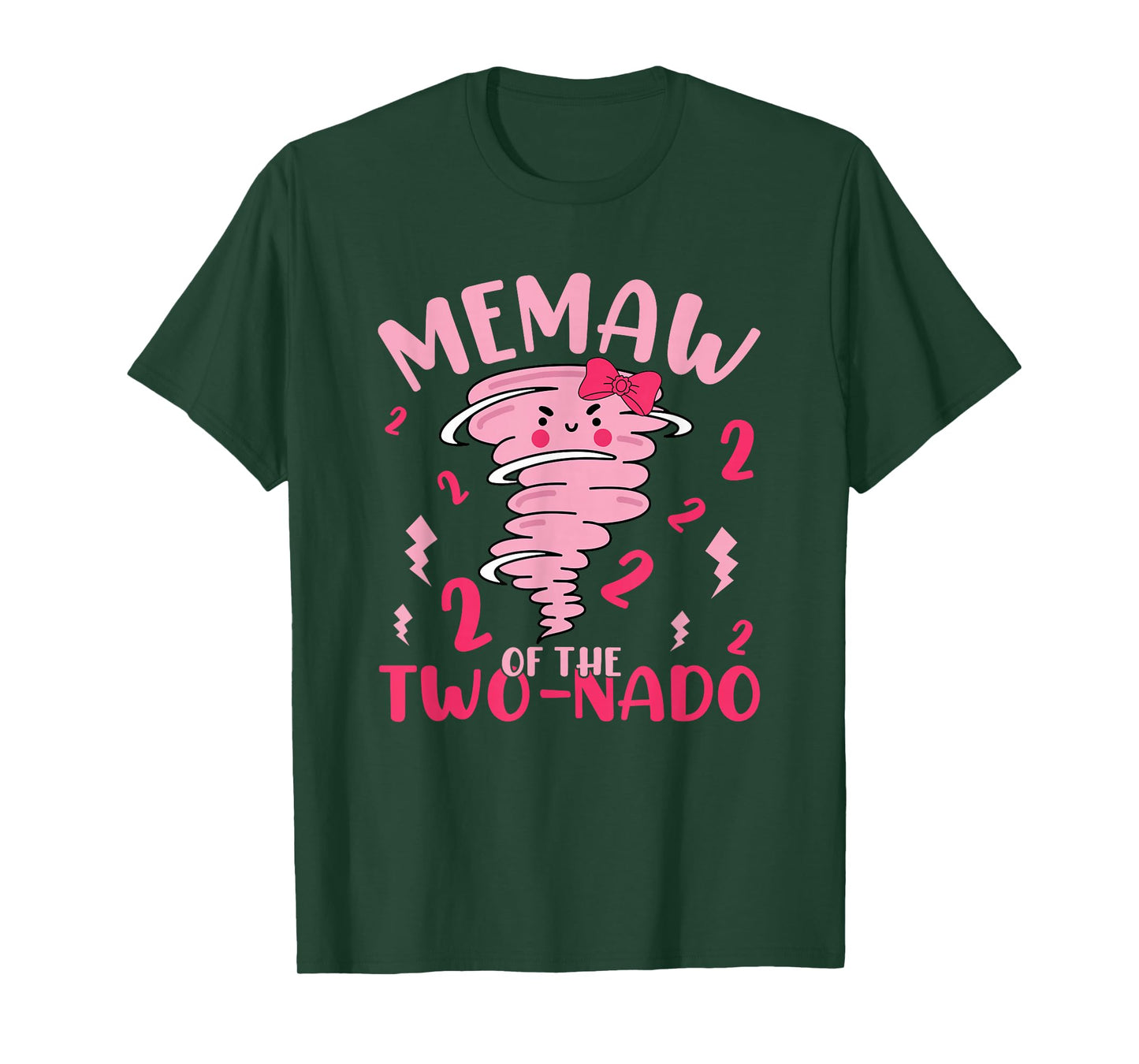 Memaw of The Two-nado Tornado Theme 2nd Birthday Party T-Shirt