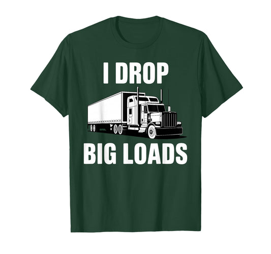 Funny Trucker Art for Men Women Kids Trucking Truck Driver T-Shirt
