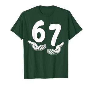Six Seven 6 7 Meme Hands Funny Kids Teen Boys T-Shirt