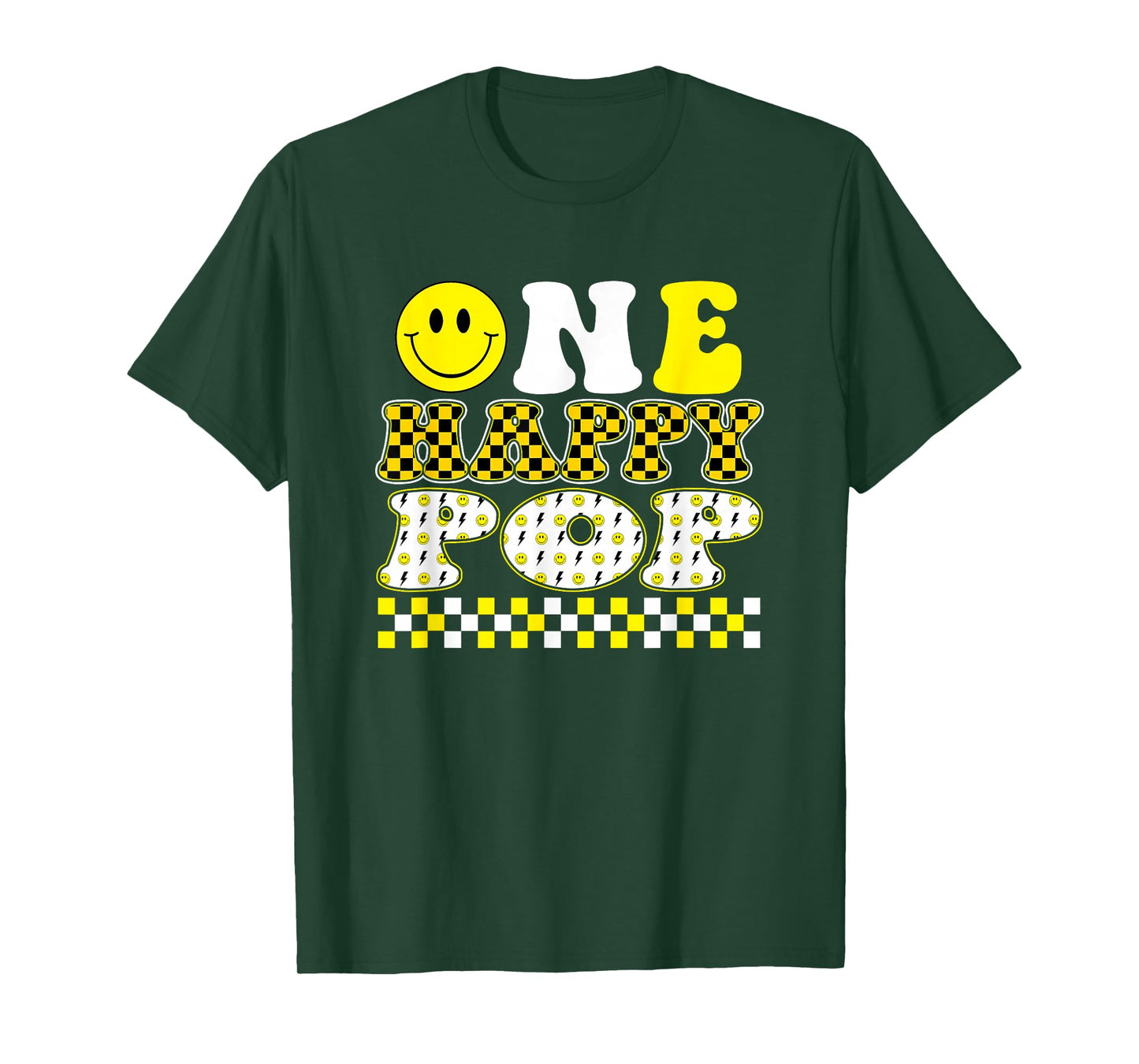 One Happy Dude Pop 1st Birthday Family Matching T-Shirt