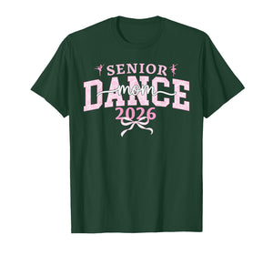 Dance Senior Mom 2026 Coquette Ballet Dancing Senior Mama T-Shirt