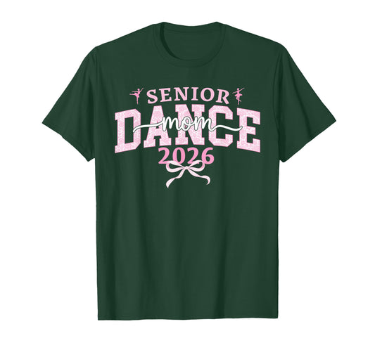 Dance Senior Mom 2026 Coquette Ballet Dancing Senior Mama T-Shirt