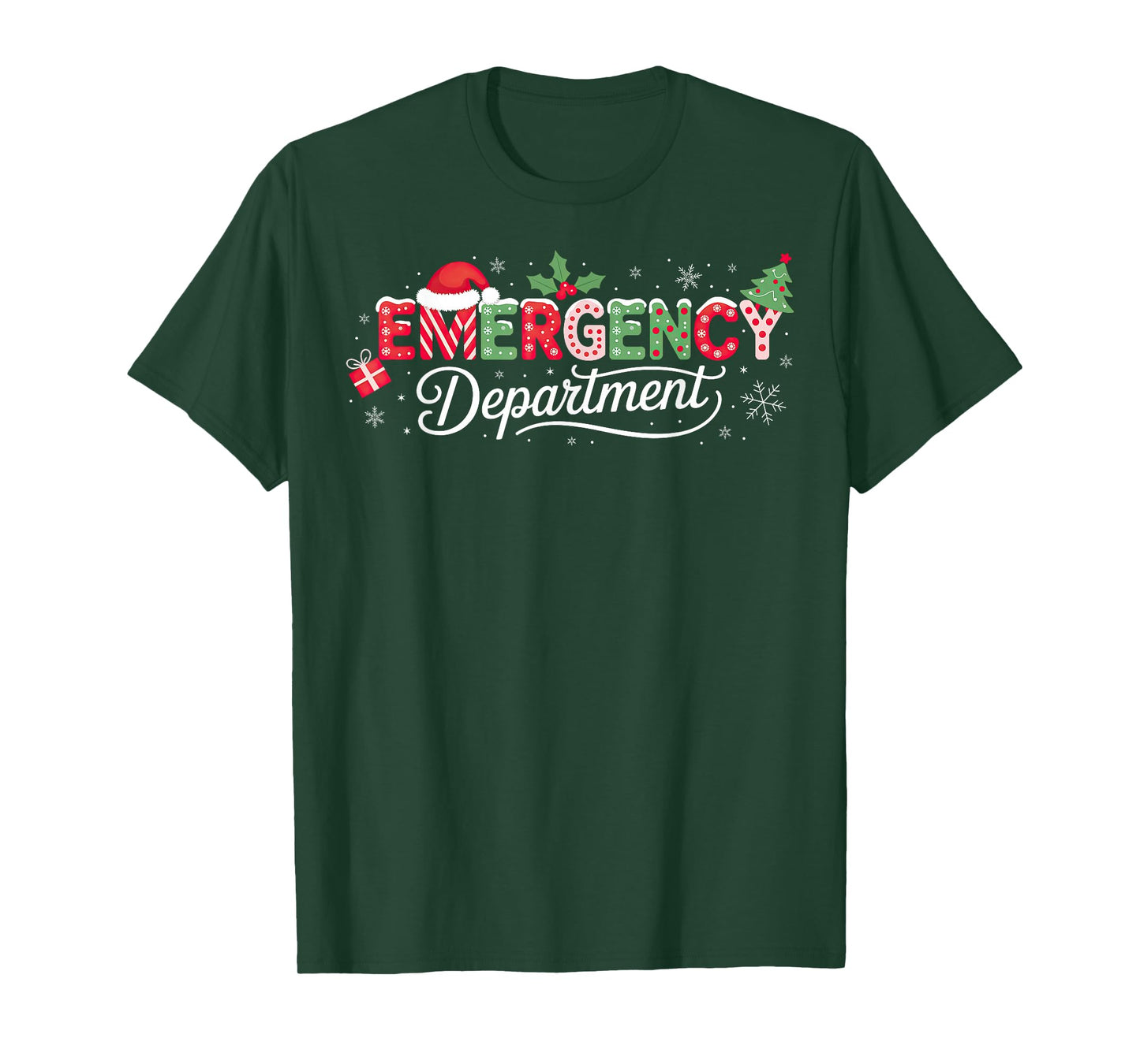 Emergency Department Christmas Santa ER T-Shirt