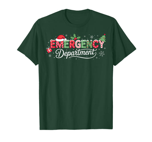 Emergency Department Christmas Santa ER T-Shirt