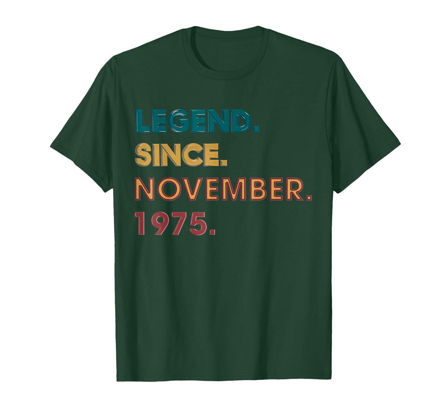 Legend 1975 50th Birthday Gifts for Men Women 50 Year Old T-Shirt
