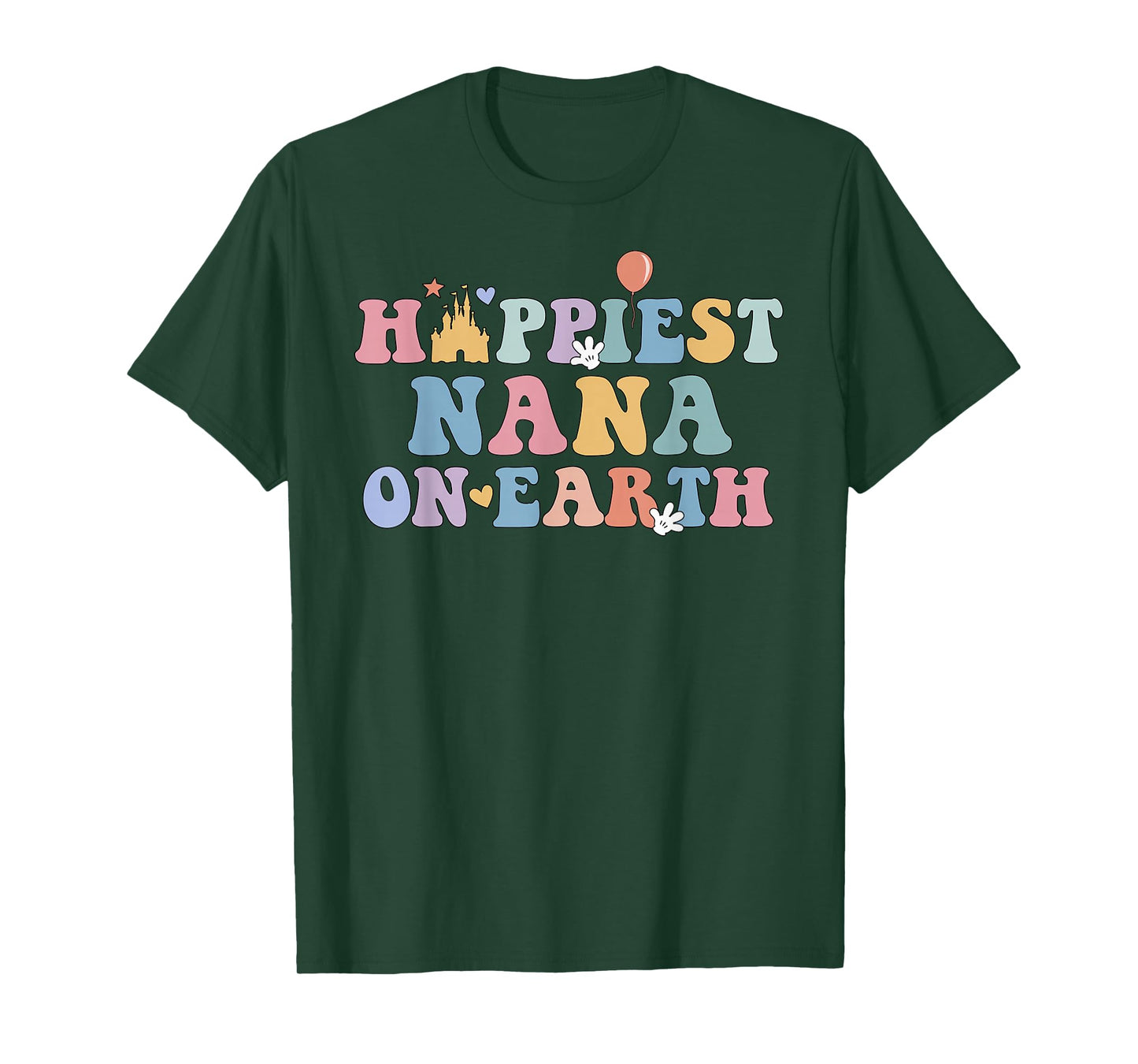 Happiest Nana On Earth Happiest Grandma Matching Family Trip T-Shirt