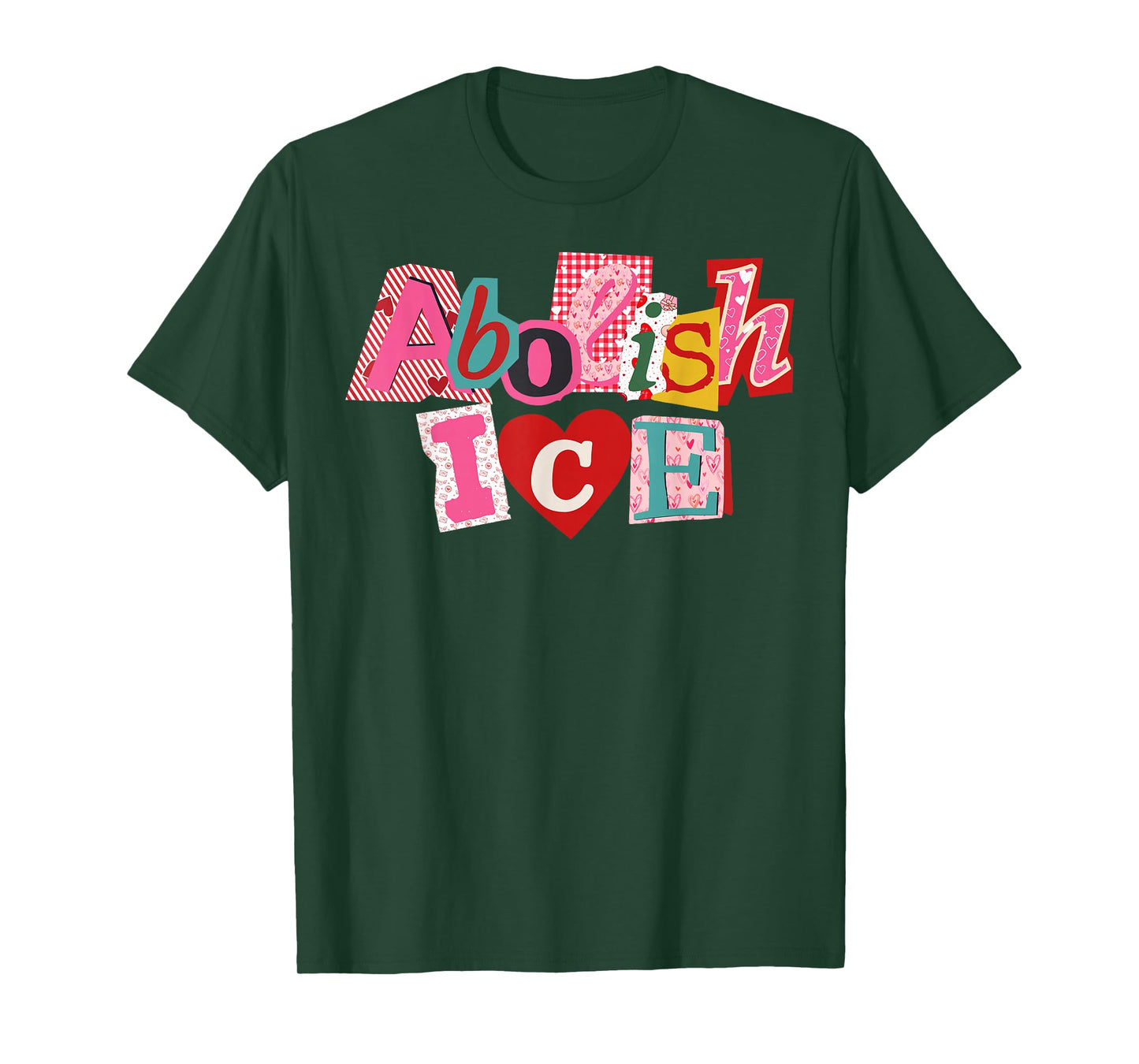 Valentine's Day Abolish Ice Men Women T-Shirt