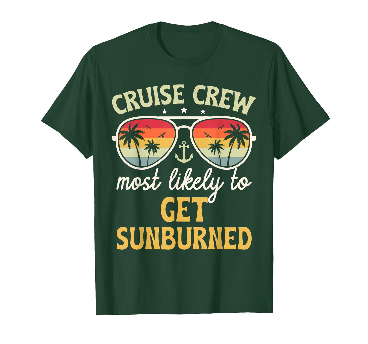 Most Likely to Get Sunburned Matching Family Cruise 2026 T-Shirt