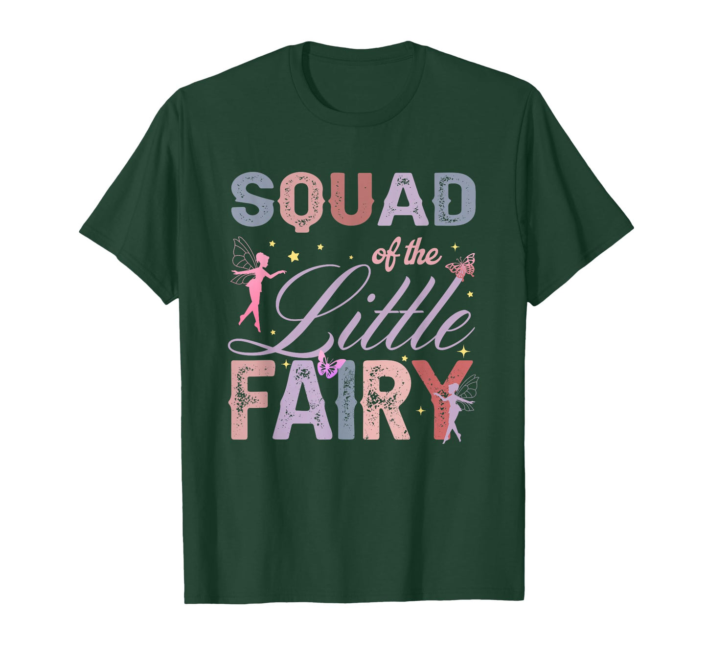 Squad of The Little Fairy 1St Birthday Girl Fairytale T-Shirt