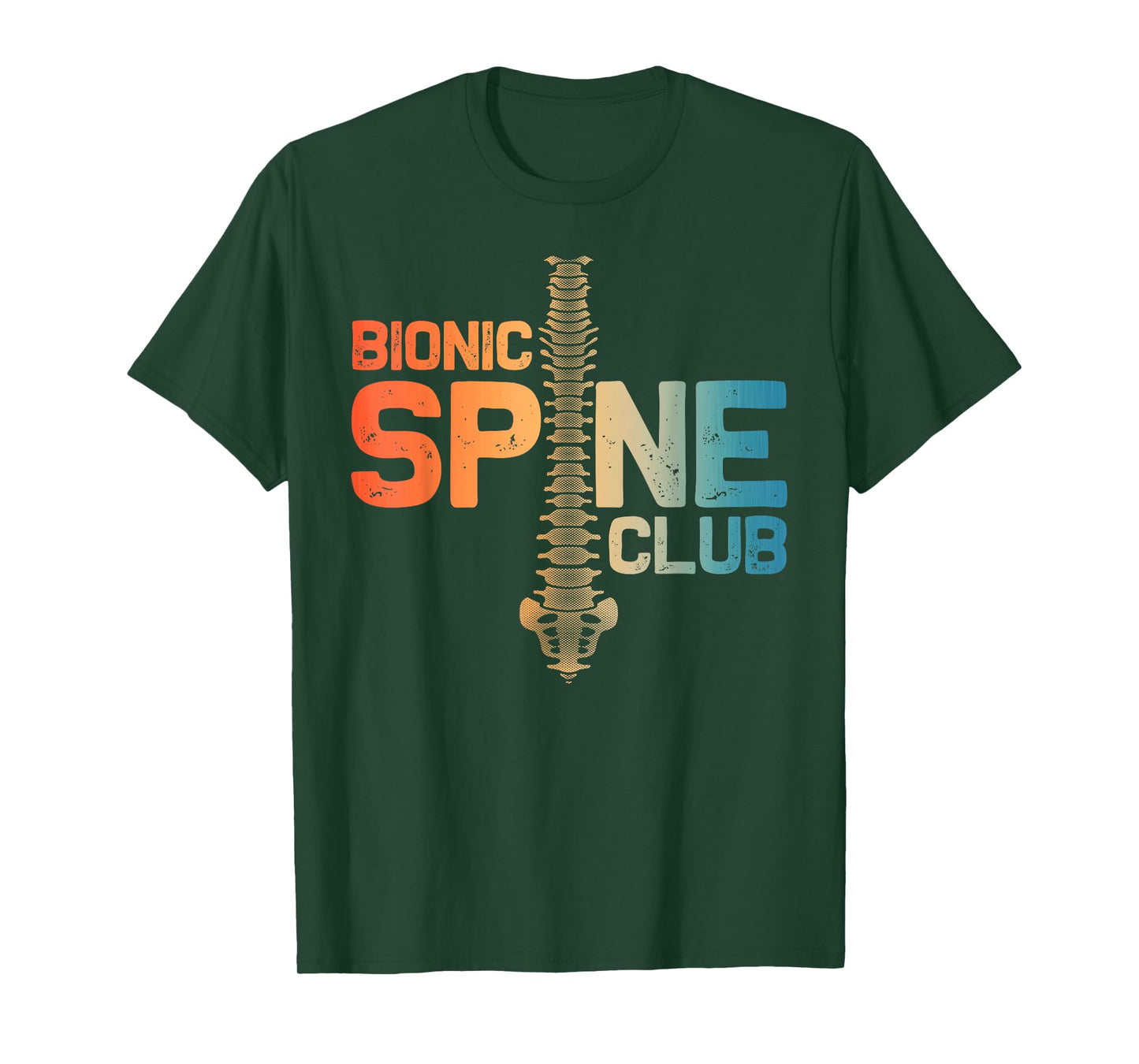 Post Spine Surgery Art for Men Women Bionic Spine Surgery T-Shirt