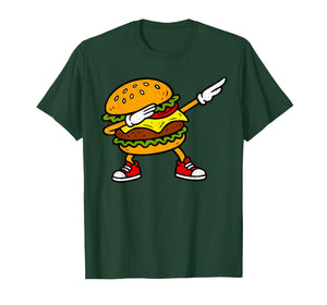 Dabbing Hamburger Fast Food Lover Cheeseburger Dab Dance T-Shirt