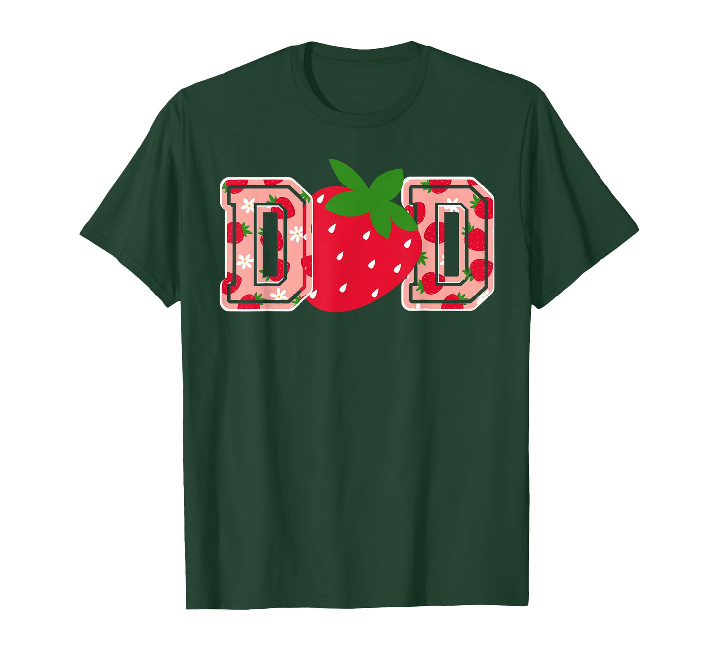 Dad Strawberry Birthday T-Shirt