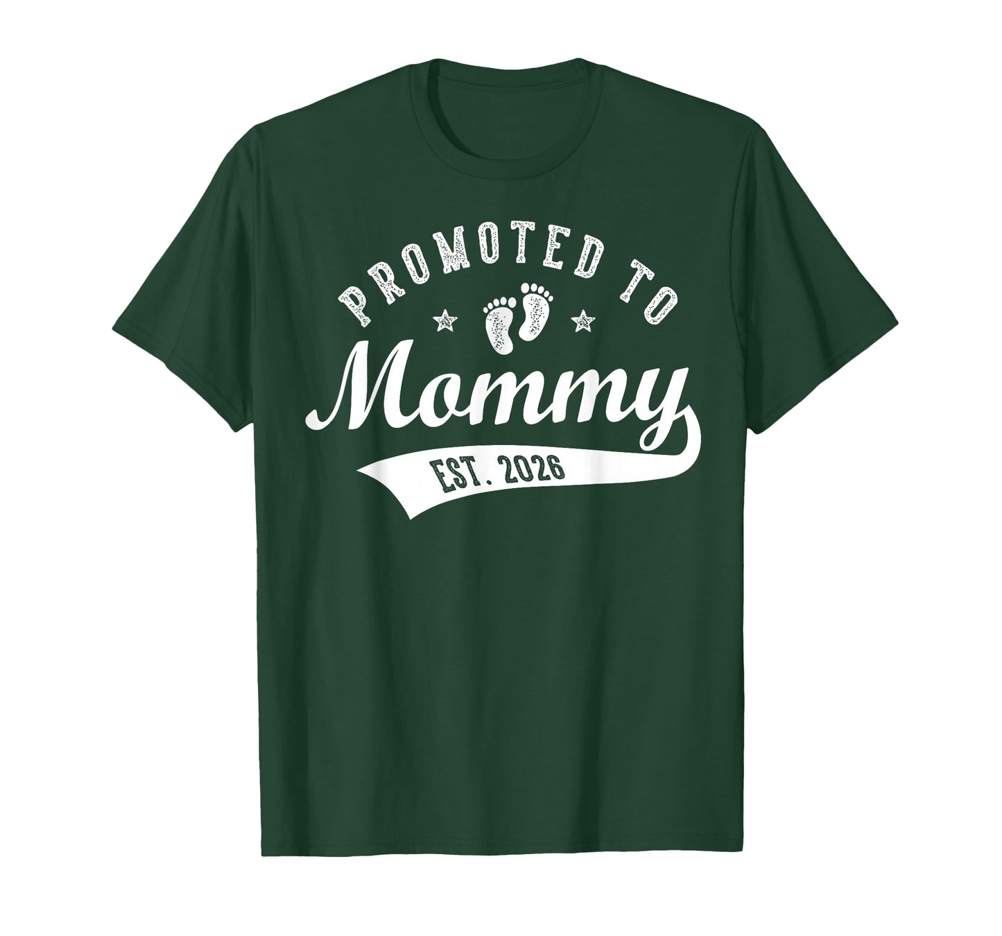 Promoted to Mommy Est. 2026 Baby Announcement Matching T-Shirt