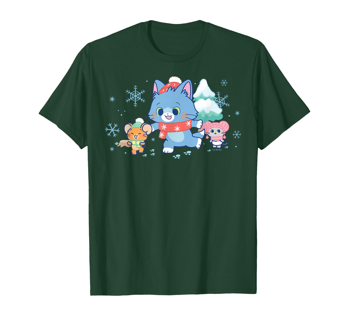 Christmas Winter Fun Group Shot T-Shirt