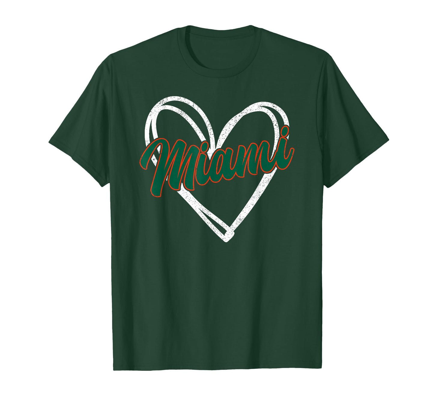 Miami Heart Vintage Men Women Kid T-Shirt
