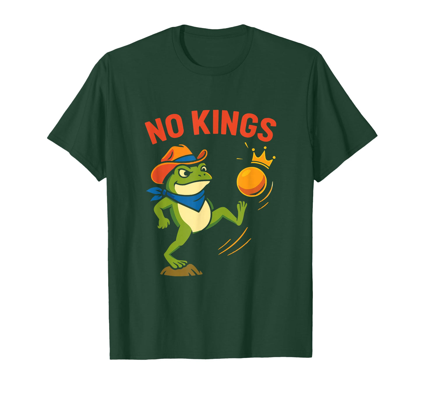 Vintage Portland No Kings Portland Frog Protest Men Women T-Shirt
