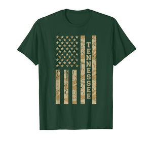 Tennessee Volunteer State Southern Desert Camo American Flag T-Shirt