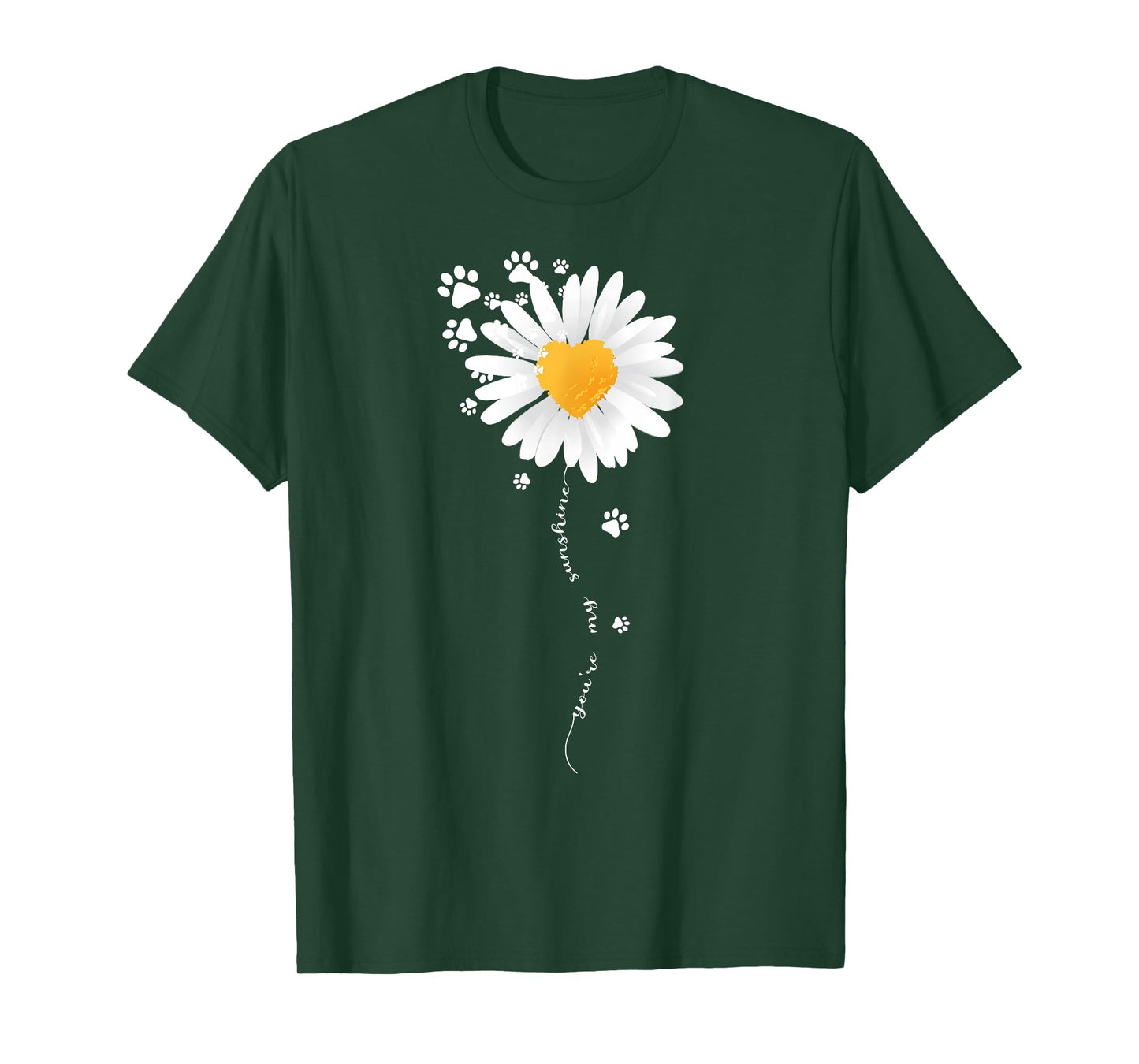 Paw Full of Daisies Paw Dog Lover T-Shirt