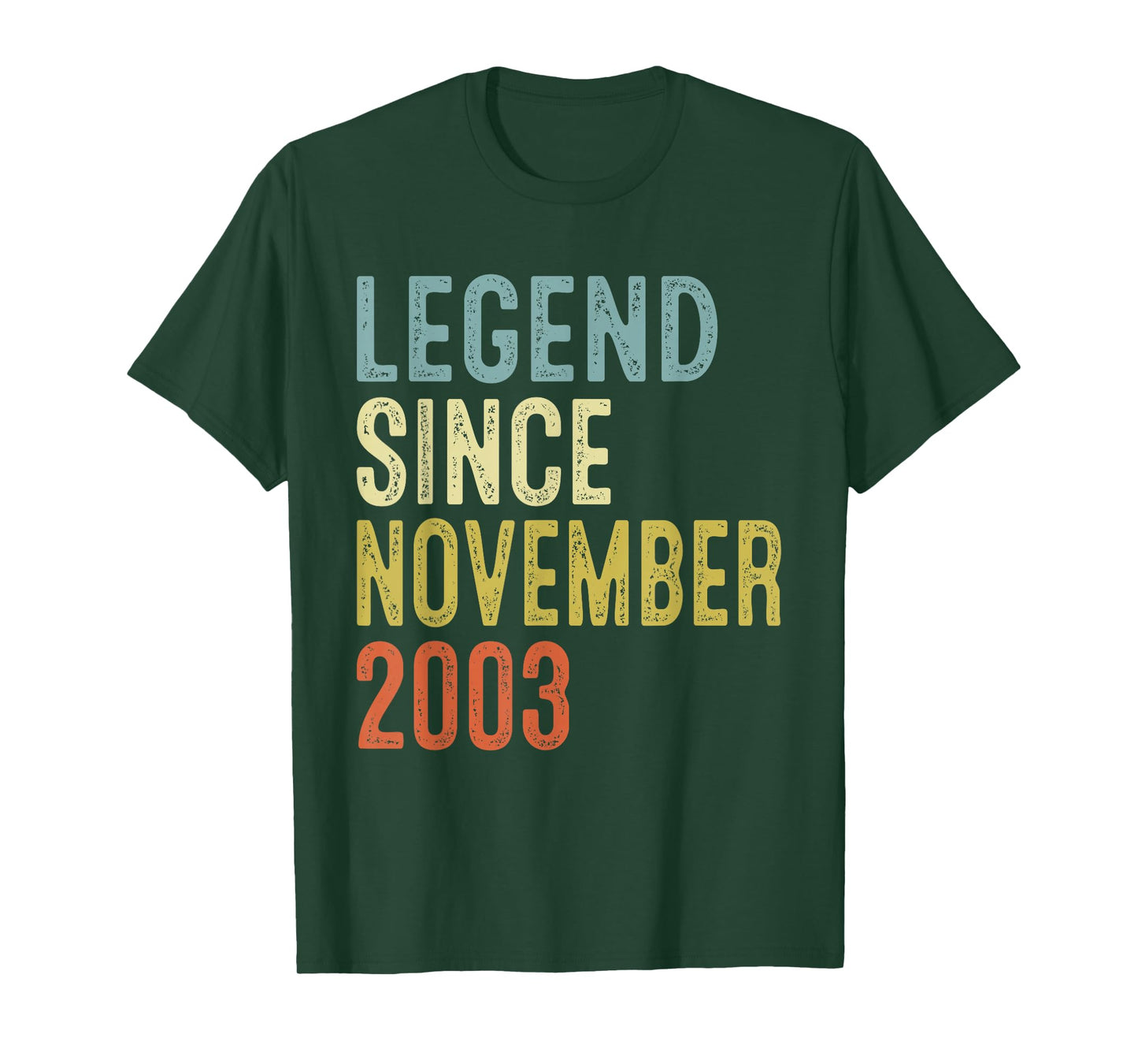 Legend Since November 2003 22nd Birthday Gifts 22 Year Old T-Shirt