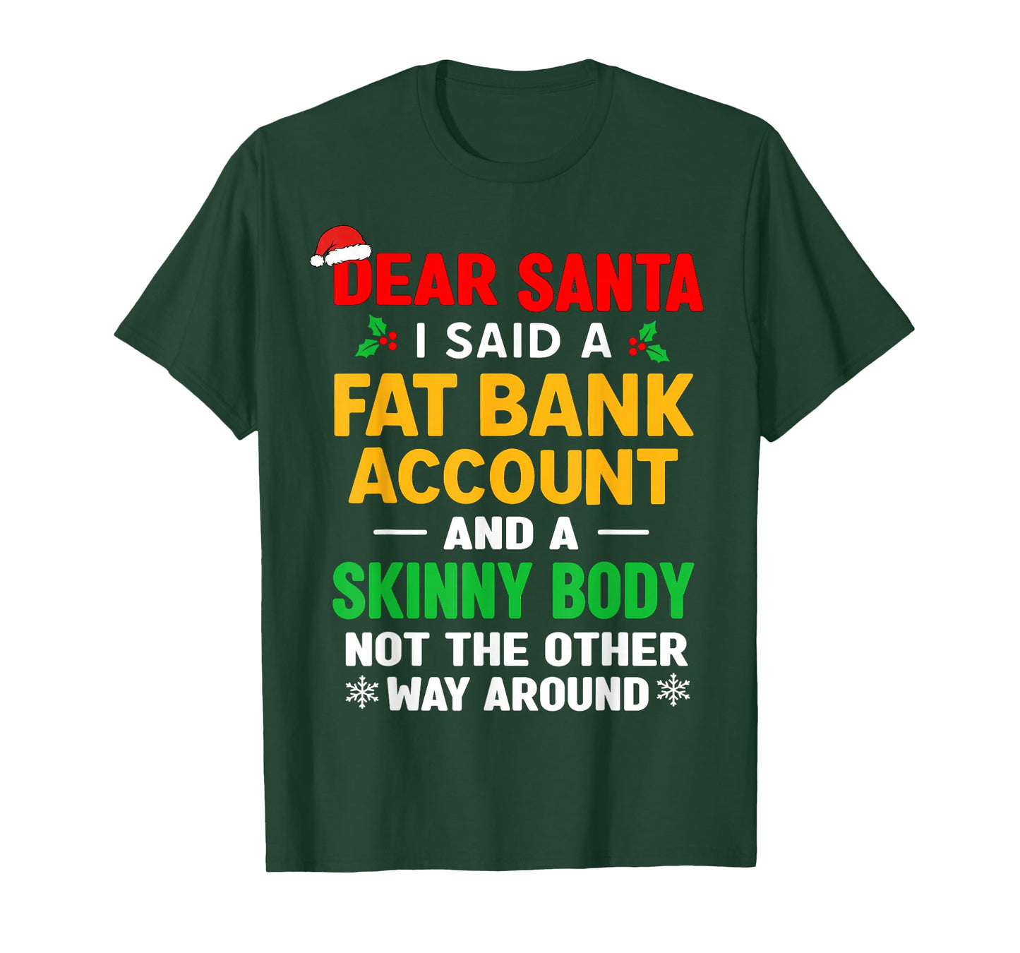 Funny Christmas Shirts for Men Women Adult Dear Santa Xmas T-Shirt