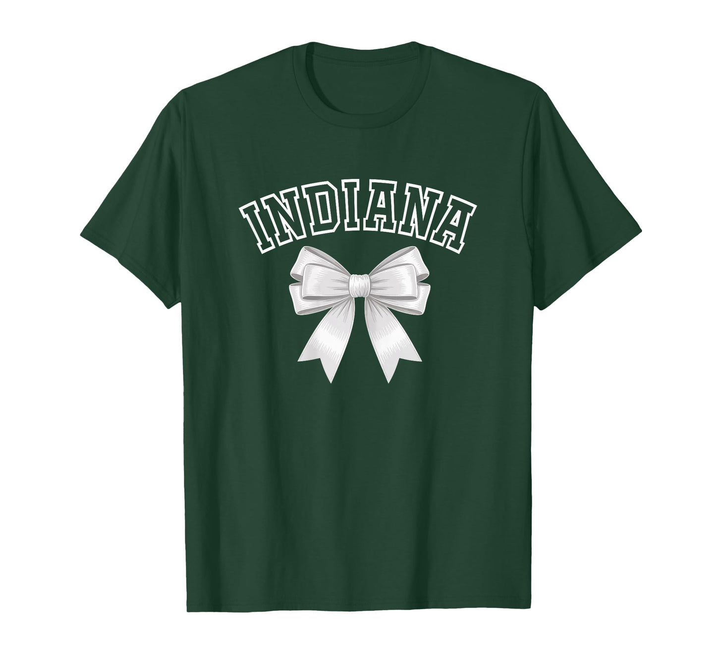 Indiana Coquette Bow Hometown Pride for Women Girls T-Shirt