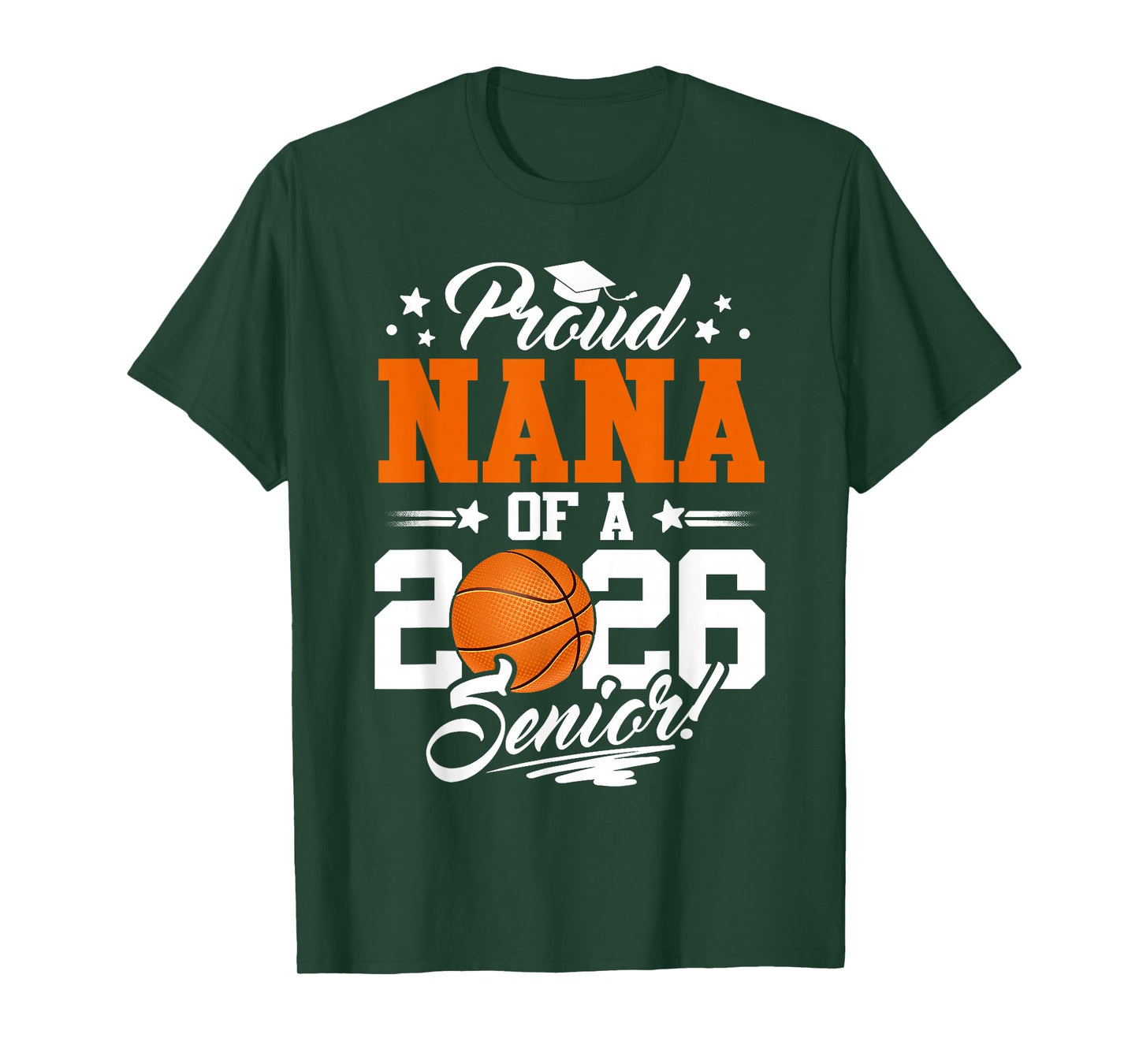 Proud Nana of A 2026 Senior Graduate Basketball T-Shirt