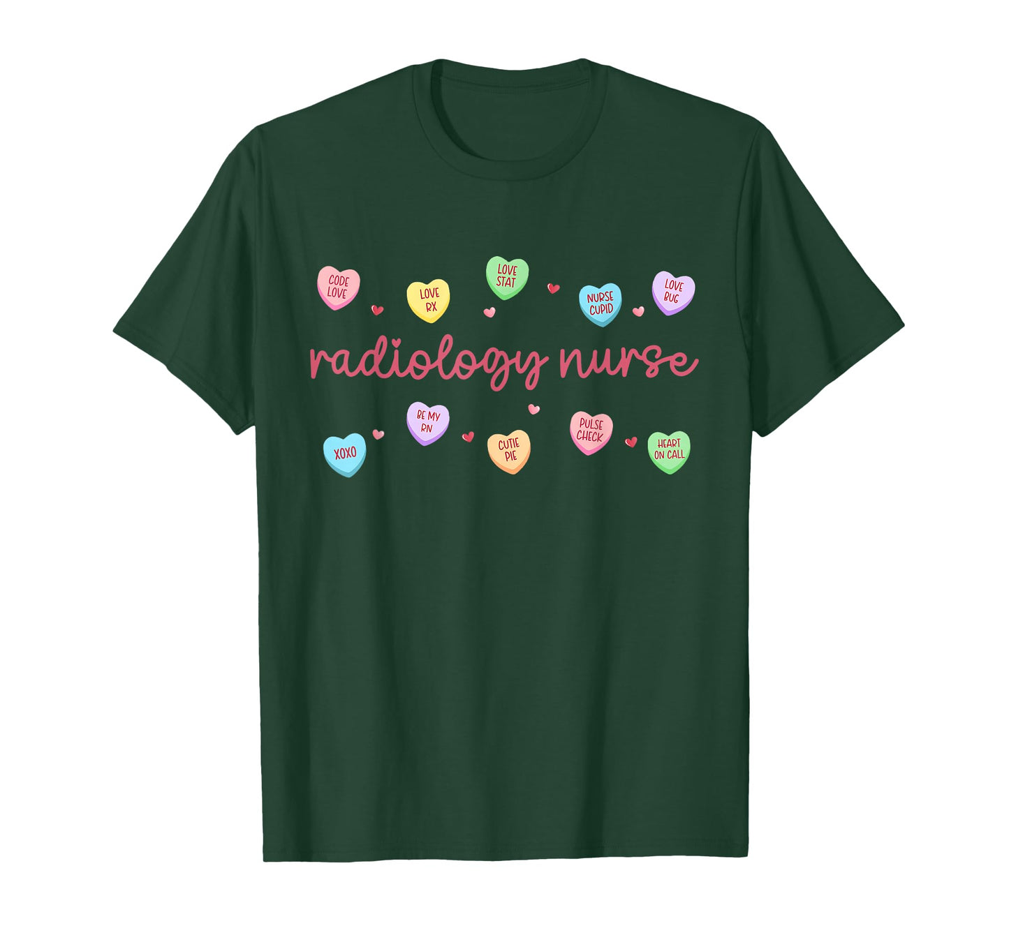 Radiology Nurse Valentine Conversation Heart CT Technologist T-Shirt