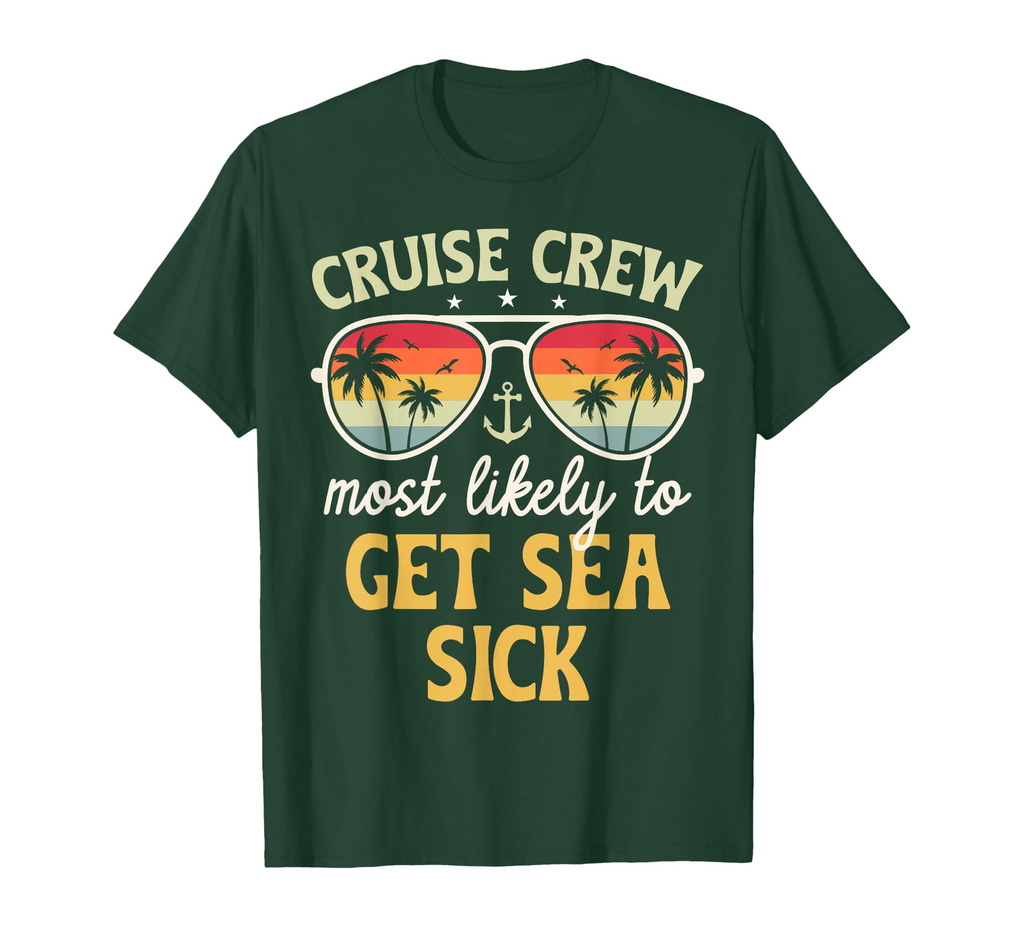Most Likely to Get Sea Sick Matching Family Cruise 2026 T-Shirt