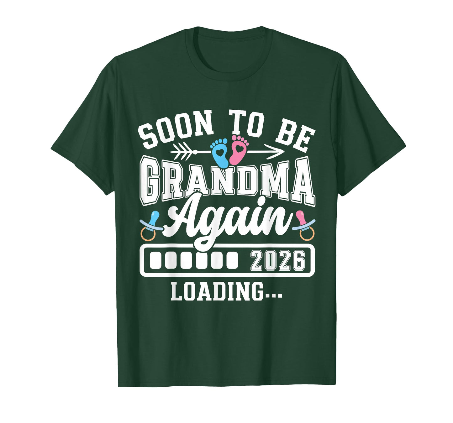 Soon to Be Grandma Again 2026 Loading Pregnancy Announcement T-Shirt