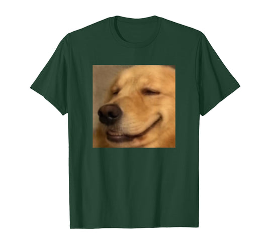 Funny Sleepy Golden Retriever Blurry Photo Meme T-Shirt
