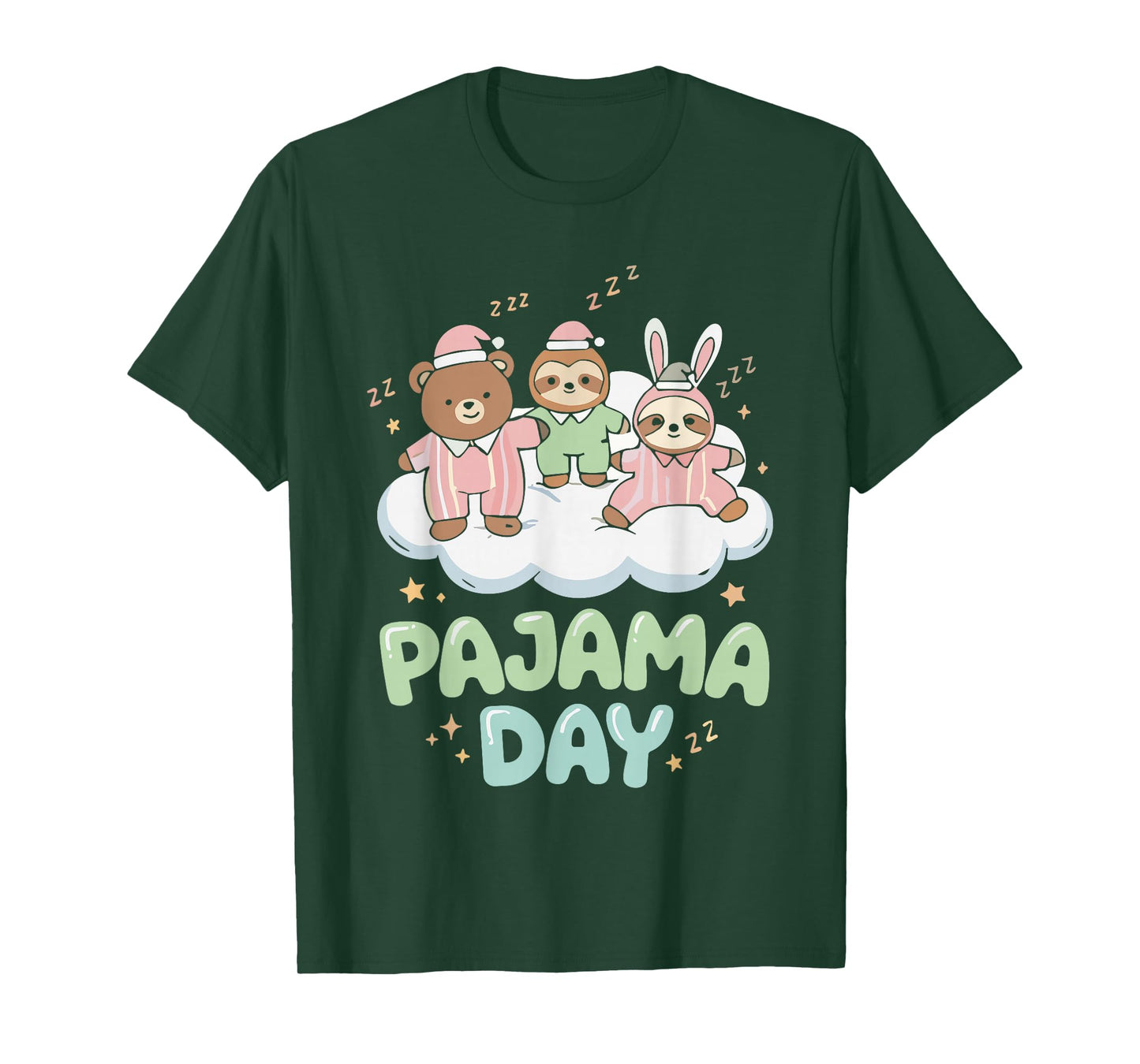 Teacher Pajama Day Shirt, Funny Cloud Sleepover School T-Shirt
