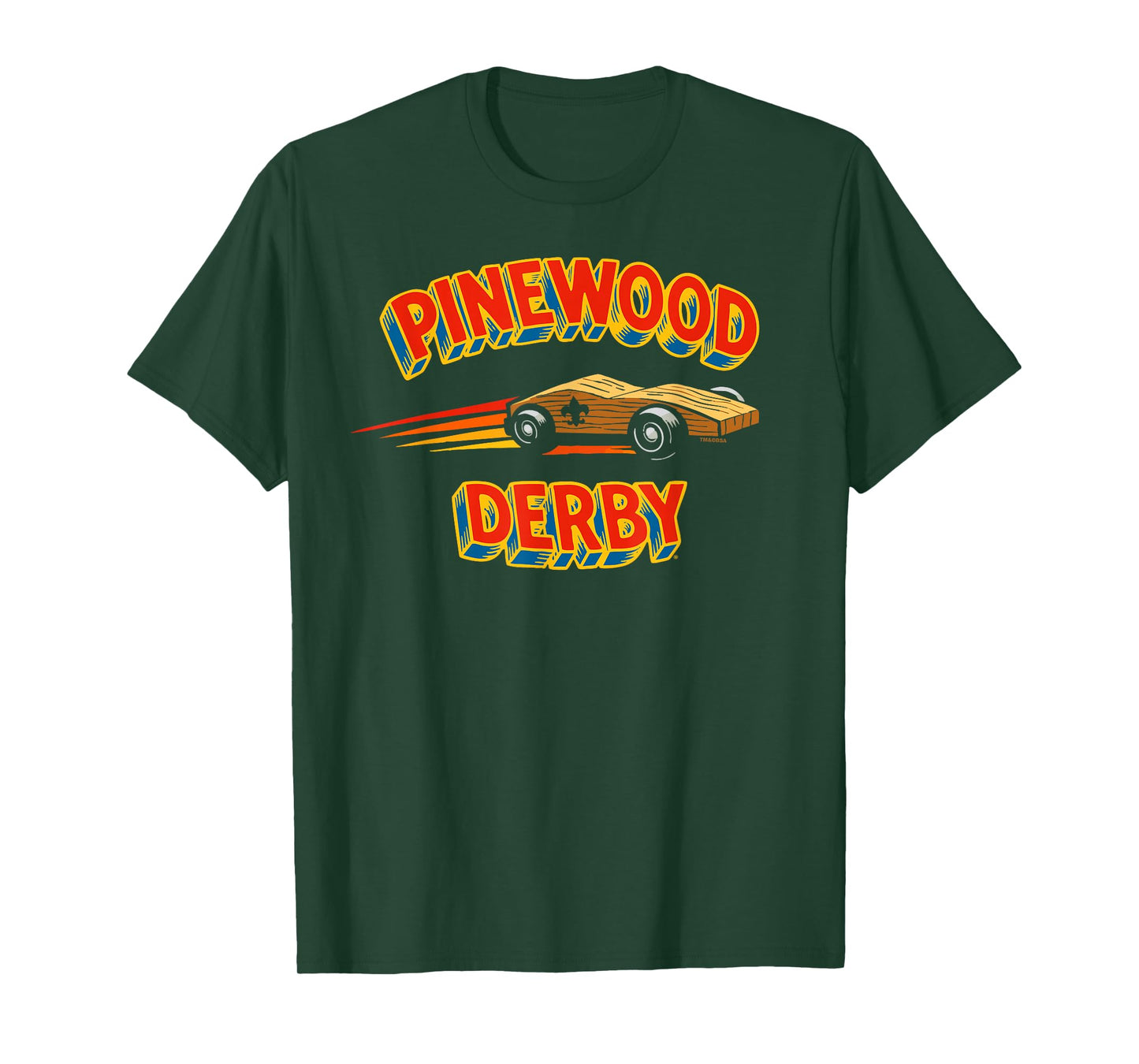 Retro Pinewood Derby Cub Scouts Comic Style T-Shirt