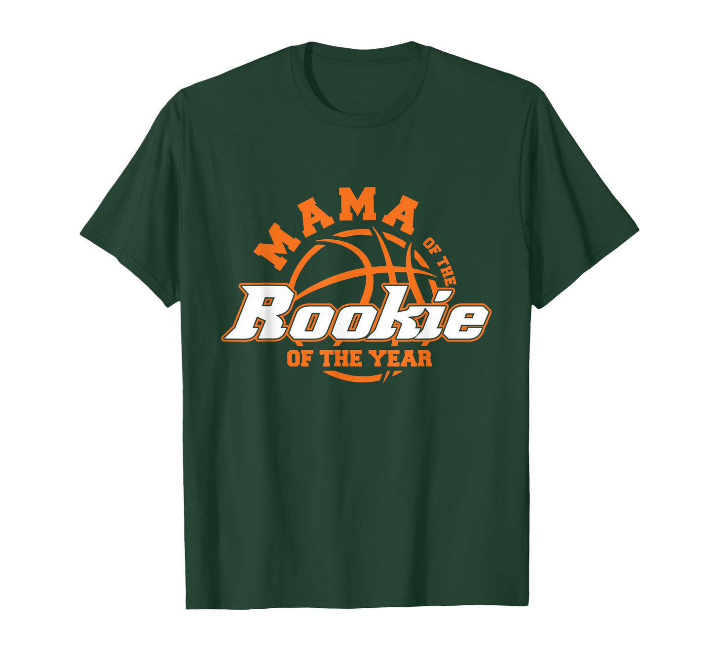Mama of Rookie 1st Basketball Bday Theme Matching T-Shirt