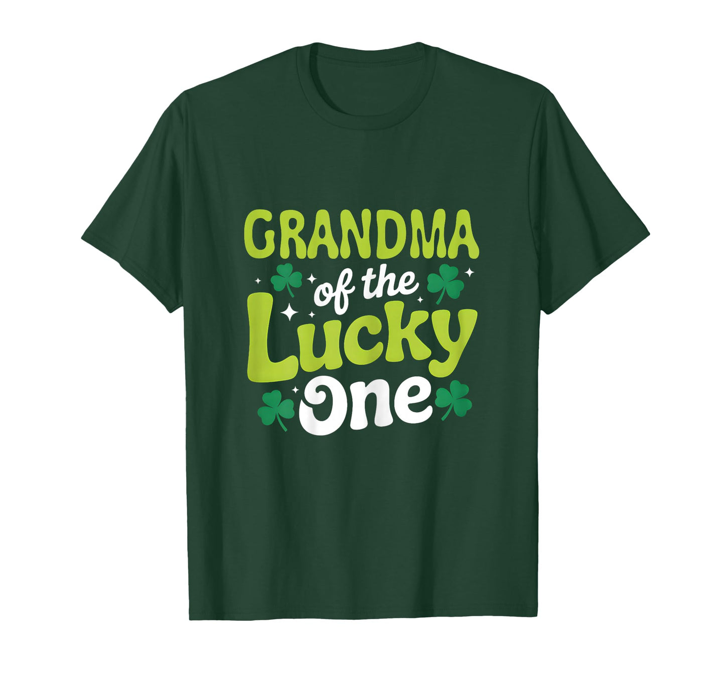 Grandma of The Lucky One First Birthday St Patrick's Day T-Shirt