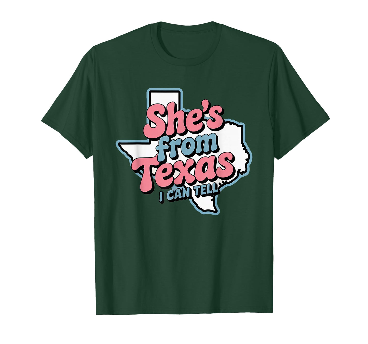 She's from Texas I Can Tell Retro Vintage Texas Girl T-Shirt