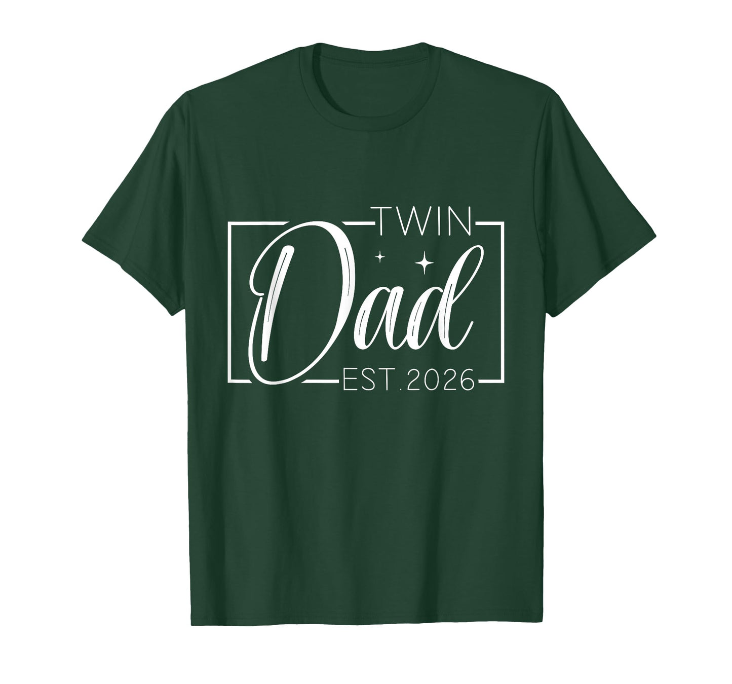 Twin Dad Father Mother of Twins est 2026 Father's Day T-Shirt
