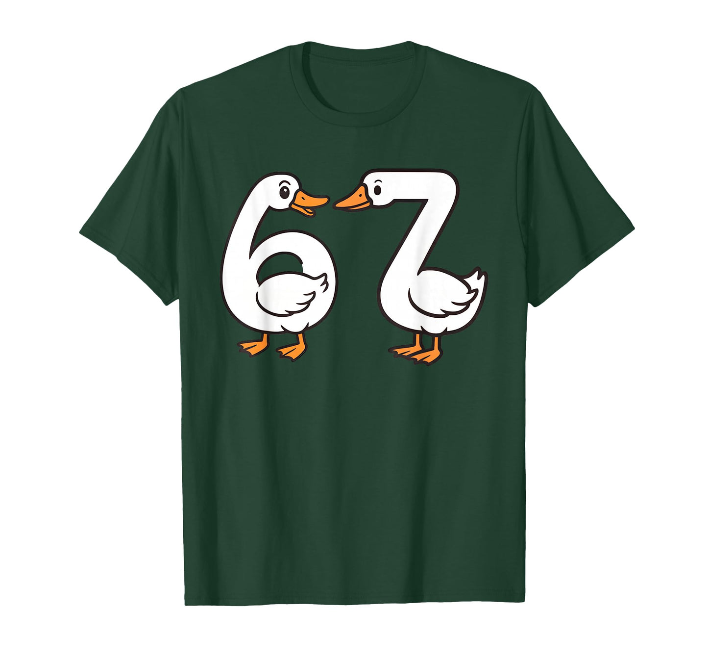 Funny 67 Goose Silly Brain Rot Teacher Gen Alpha Six Seven T-Shirt