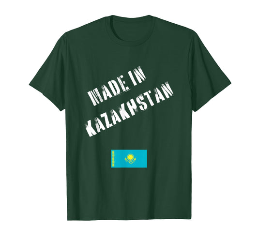 Made in Kazakhstan with Flag Funny T-Shirt