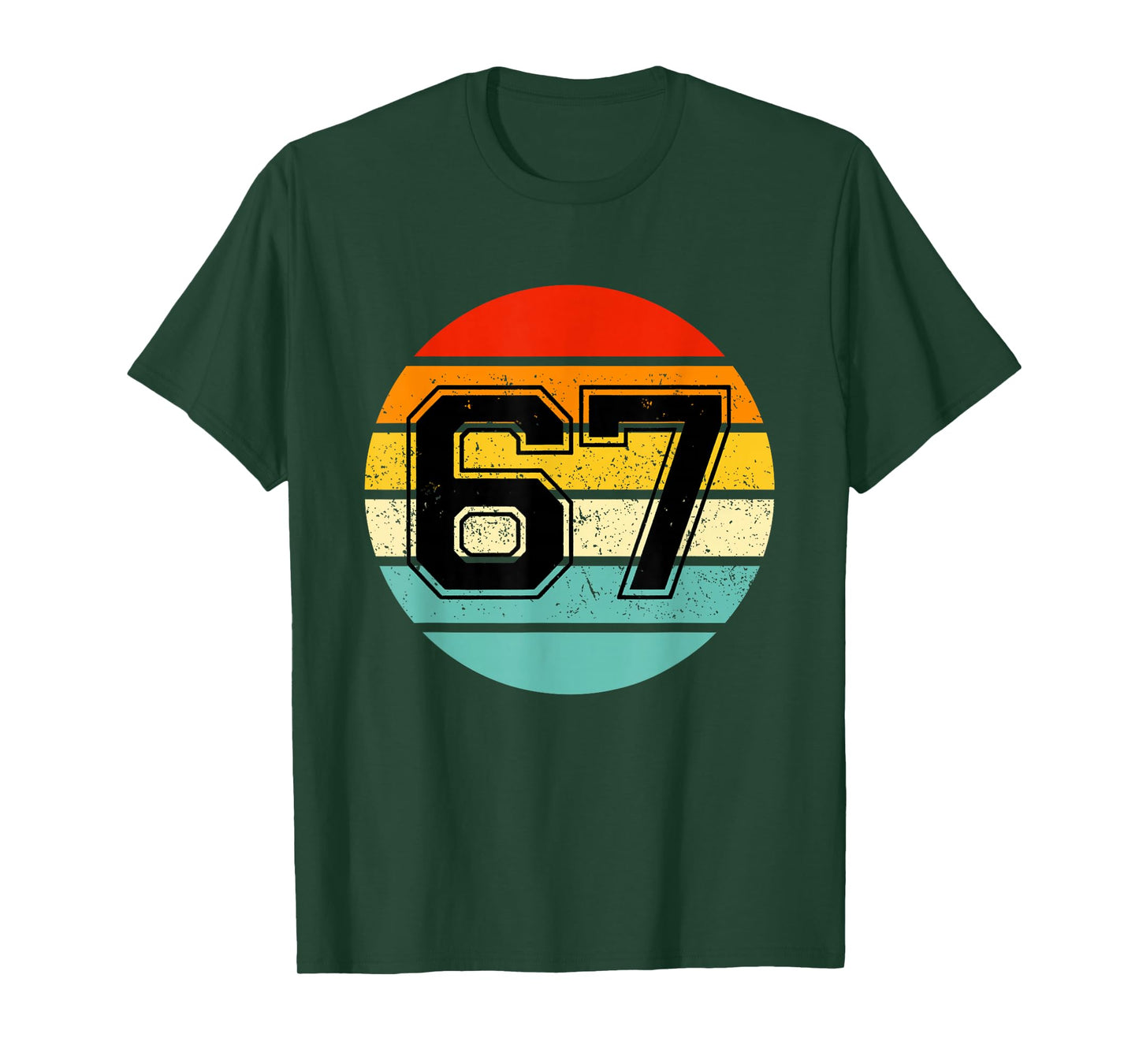 67 Meme Six Seven 6 7 Meme Funny Number Vintage T-Shirt