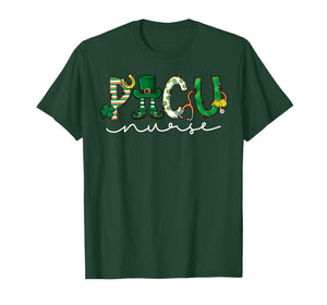 PICU Nurse Leprechaun St Patricks Day Pediatric ICU Nurse RN T-Shirt